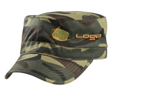 camo millitary cap with embrodery logo