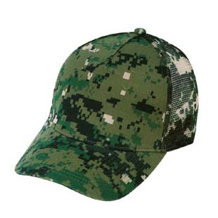 blank camo trucker cap