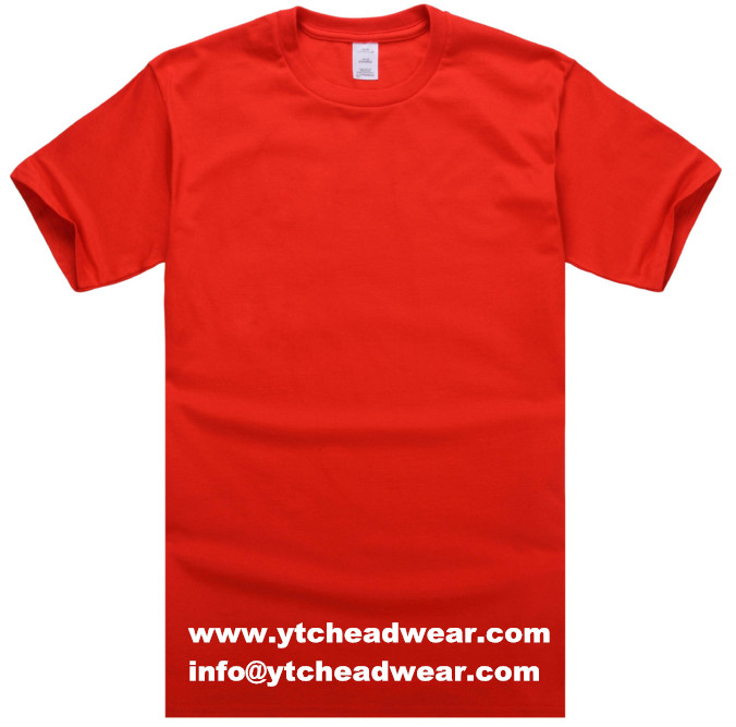 T shirts factory supply cotton t shirt red color