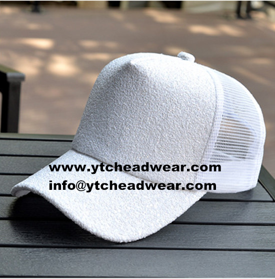 Sell 5 panel fashion mesh hats white men women