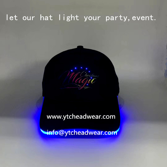 supply EL led light hats caps evening party events