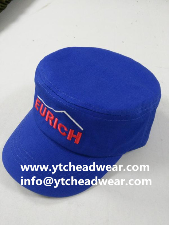 custom embroidery blue caps hats for workers