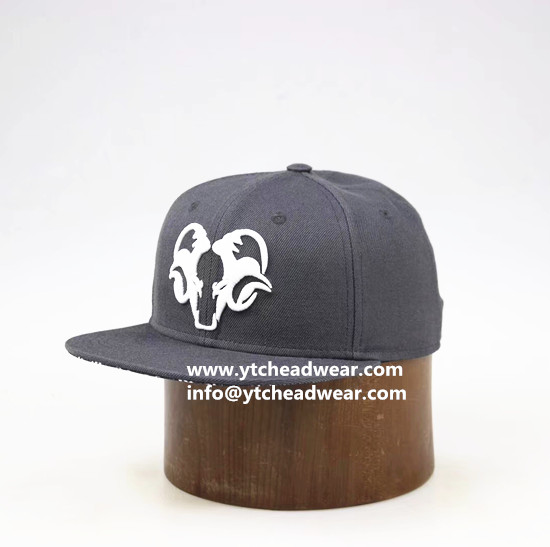 Hemp gray color caps hats with flat brim