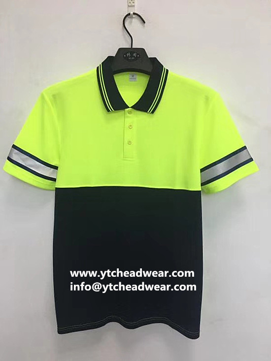 Sell safety wear polo shirt  reflective stripe